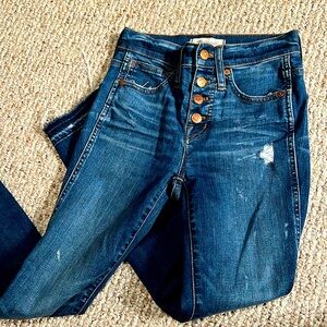 Madewell 10” High Rise Skinny Jeans Size 23